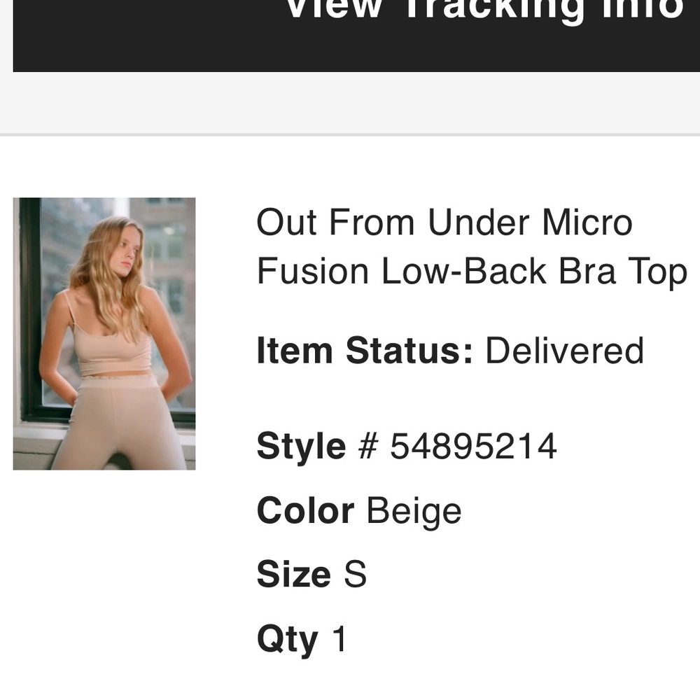 out from under micro fusion low back bra top